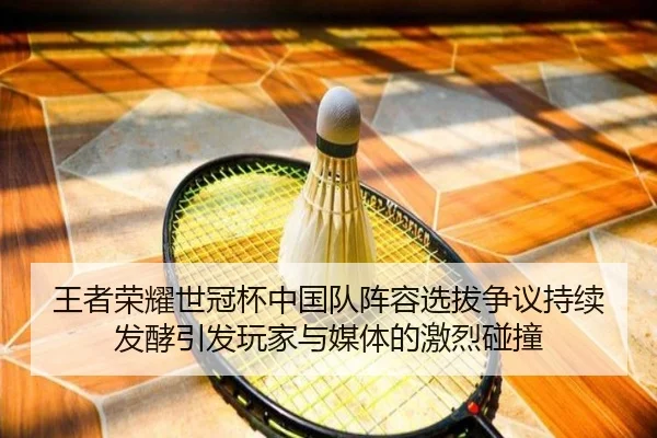 王者荣耀世冠杯中国队阵容选拔争议持续发酵引发玩家与媒体的激烈碰撞